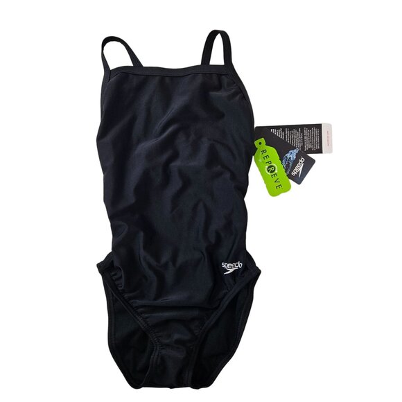 Speedo Women's/girl’s Pro LT One-Piece Swimsuit Size 28/ XXS Black - Picture 4 of 11